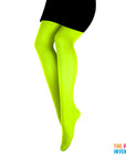 Fluro Green Plain Pantyhose
