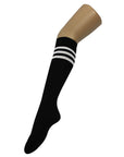Black Sports Socks (3 Stripe)