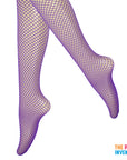 Purple Fishnet Pantyhose