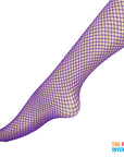 Purple Fishnet Pantyhose