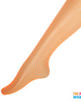 Orange Fishnet Pantyhose