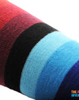 Long Stripe Socks (Red Blue & Black Stripe)