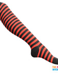 Long Over the Knee Socks (Black & Red)