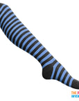 Long Over the Knee Socks (Black & Blue)
