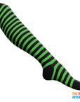 Long Over the Knee Socks (Black & Green)