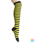 Long Over the Knee Socks (Black & Yellow)