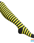 Long Over the Knee Socks (Black & Yellow)