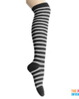 Long Over the Knee Socks (Black & Grey)