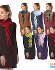 Winter Net Frill Curl Scarf