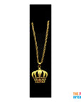 Big Gold Crown Necklace