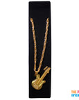 Big Gold Guitar Necklace