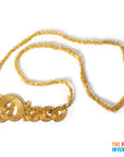 Gold Disco Bling Necklace