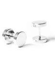 Silver Faux Stretcher Earrings (8mm)