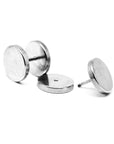 Silver Faux Stretcher Earrings (12mm)