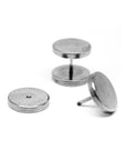 Silver Faux Stretcher Earrings (12mm)