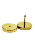 Gold Faux Stretcher Earrings (12mm)