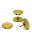 Gold Faux Stretcher Earrings (12mm)