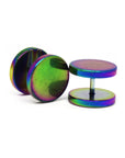 Multicolour Faux Stretcher Earrings (12mm)