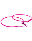 Pink 80s Neon Hoop Earrings