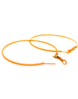 Orange 80s Neon Hoop Earrings