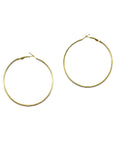 1990s Gold Hoop Earrings
