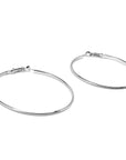 1990s Silver Hoop Earrings