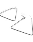 1990s Silver Triangle Earrings