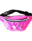 Fluro Pink Iridescent Bum Bag