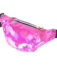 Fluro Pink Iridescent Bum Bag