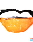 Orange Transparent Bum Bag