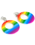 80s Rainbow Clip-On Earrings