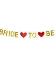 Gold Glitter Bride to Be Banner