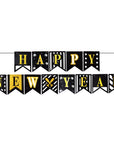 Deluxe Happy New year Banner Patterned
