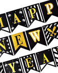 Deluxe Happy New year Banner Patterned