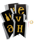 Happy New Year Banner (Glitter Champagne)
