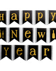 Happy New Year Banner (Glitter Champagne)