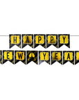 Happy New Year Banner (Black with Gold text)