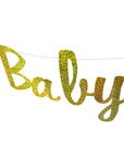 Gold Sparkle Baby Shower Banner