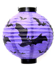 Halloween Light Up Lantern (Purple Bats)