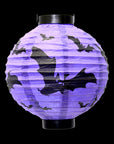 Halloween Light Up Lantern (Purple Bats)