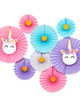Decoration Fans (Unicorn) 8pcs
