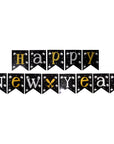 Happy New Year Banner (Black with Fireworks)