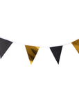 Deluxe Metallic and Glitter Bunting (Black and Gold)
