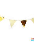 Deluxe Metallic and Glitter Bunting (Gold)