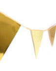 Deluxe Metallic and Glitter Bunting (Gold)