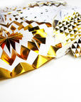 Gold and Silver Combo Mixed Pattern Decoration Fans (8Pcs)