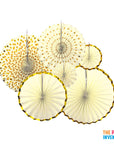 White and Gold Birthday Decoration Kit (Dots)