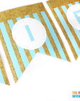 Light Blue Birthday Decoration Kit (Stripes)