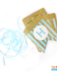 Light Blue Birthday Decoration Kit (Stripes)