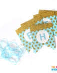 Light Blue Birthday Decoration Kit (Dots)